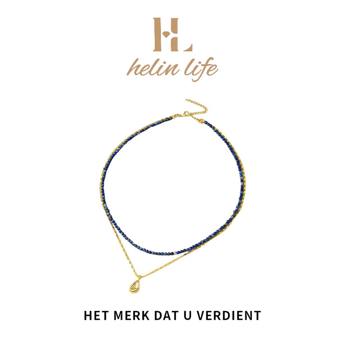 Helin life Dames ketting - Layerkettingen- Cadeau - Goudkleurig