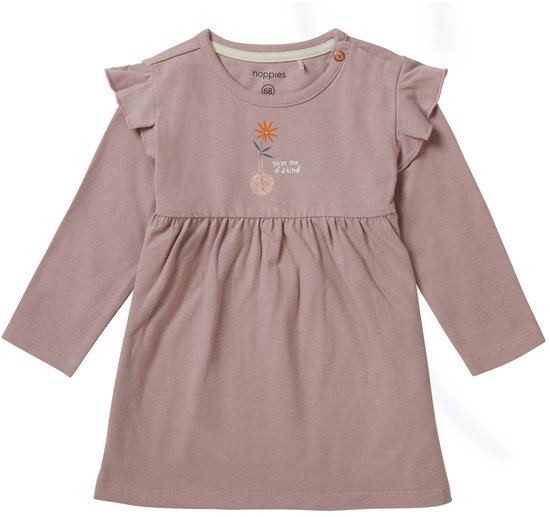 Noppies Robe pour fille Velda Robe Filles à manches longues - Fauve - Taille 74