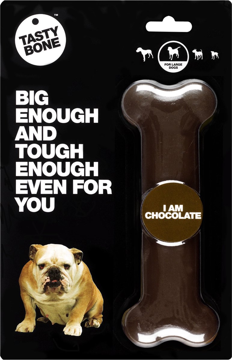 TastyBone - Large - Chocolate - Hond - Kauwspeelgoed - Vegan - Kluif - Nylabone