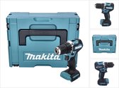 Makita DDF 487 ZJ accuboormachine 18 V 40 Nm borstelloos + Makpac - zonder accu, zonder oplader