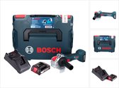 Bosch GWX 18V-7 Professionele accu haakse slijper 18 V 125 mm Brushless X-LOCK + 1x accu 2.0 Ah + lader + L-Boxx