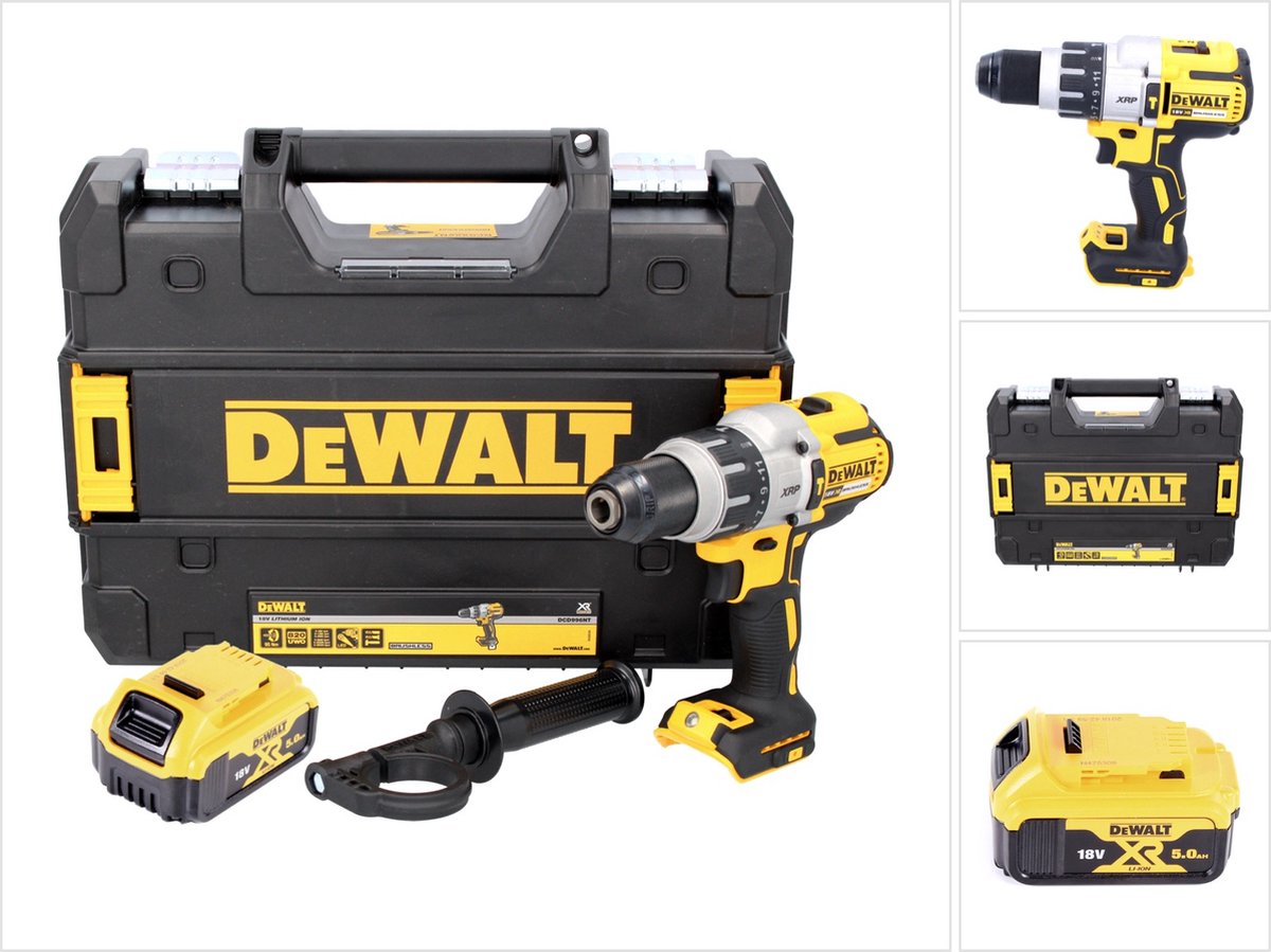 DeWalt DCD 996 NT accu klopboormachine 18 V 95 Nm borstelloos + 1x oplaadbare accu 5.0 Ah + TSTAK - zonder oplader