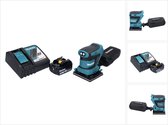 Makita DBO 480 RM1 accu vlakschuurmachine 18 V 112 x 102 mm + 1x accu 4.0 Ah + lader