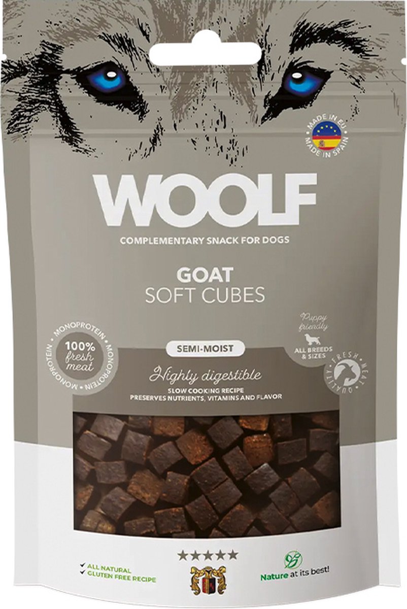 Woolf - Soft Cubes - Geit (monoprotein) - 100gr