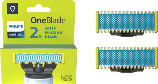 Philips OneBlade Anti-Frictie Blade - QP225/50 - Vervangmesjes - 2 stuks