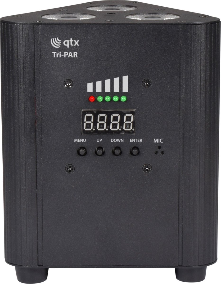 QTX Tri-PAR Oplaadbare drievoudige PAR uplighter