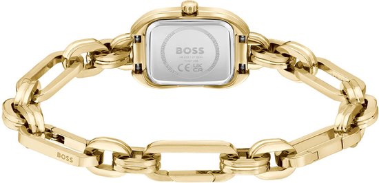 BOSS HB1502739 HAILEY Dames Horloge - Mineraalglas - Staal - Goudkleurig - 19 mm breed - Quartz - 3 ATM (spatwater)