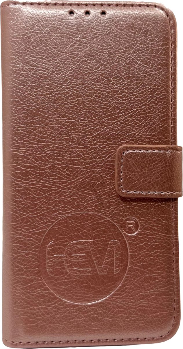 HEM leren Book Case (geschikt voor 15 Pro Max) iPhone 15 Pro Max hoesje met 3 pasjesuitsnedes - Portemonneehoesje - Pasjeshouder - Rose Gold
