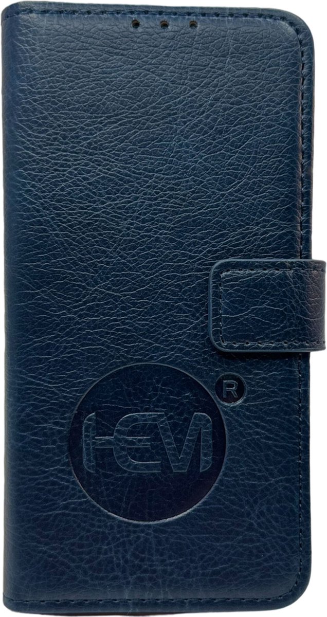 HEM Telefoonhoesje Geschikt Voor Samsung Galaxy S24 Ultra – Marineblauw (Marine Blue) Portemonnee Hoes Met Lederen Look – 360° Beschermende Book Case Met Pasjeshouder En Magnetische Sluiting