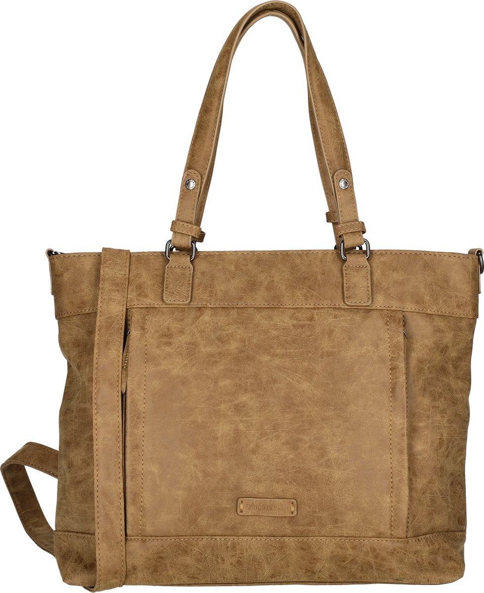 Enrico Benetti Ruby Shopper 15 inch laptopvak - 66726 - Camel