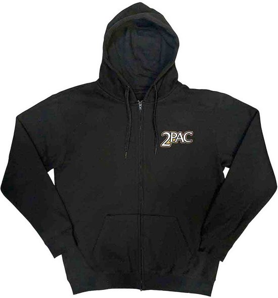 Tupac - Crown Seal Vest met capuchon - S - Zwart
