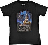 Disney Star Wars - A New Hope Poster Heren T-shirt - S - Zwart