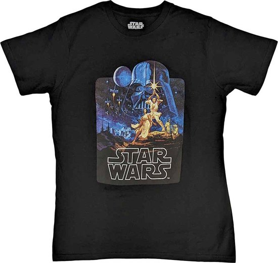 Disney Star Wars - A New Hope Poster Heren T-shirt - Zwart