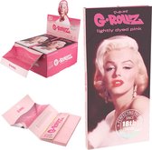 G-Rollz Fabulous Face' Lightly Dyed Pink - 50 KS Slim Papers + Tips - 1 Boeklet