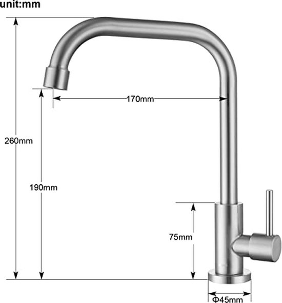 Baollansa Kraan keuken, voorraam keukenkraan inklapbaar, hoge druk Baollansa Kraan keuken, voorraam keukenkraan inklapbaar, hoge druk
