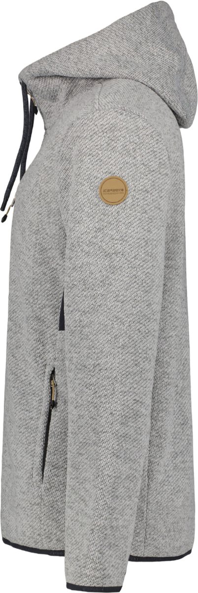 Icepeak Manawa Fleecevest Heren Korte rits fleece Light Grijs