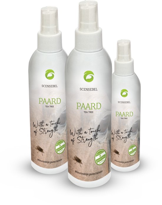 Scensebel – Paard – Tea Tree – Spray voor Moederdag - Neutraliseert geur en verzorgt paard - With a touch of Strength – 100 ml