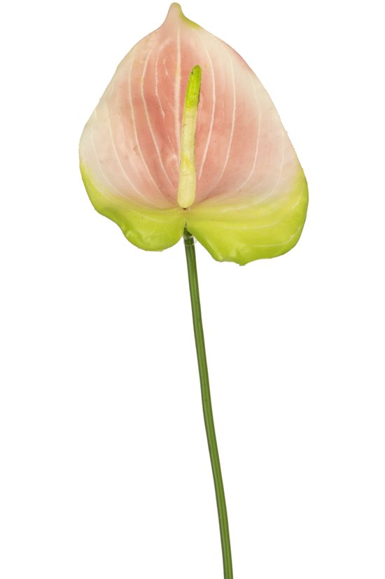 Kunstbloem Anthurium 68 cm roze