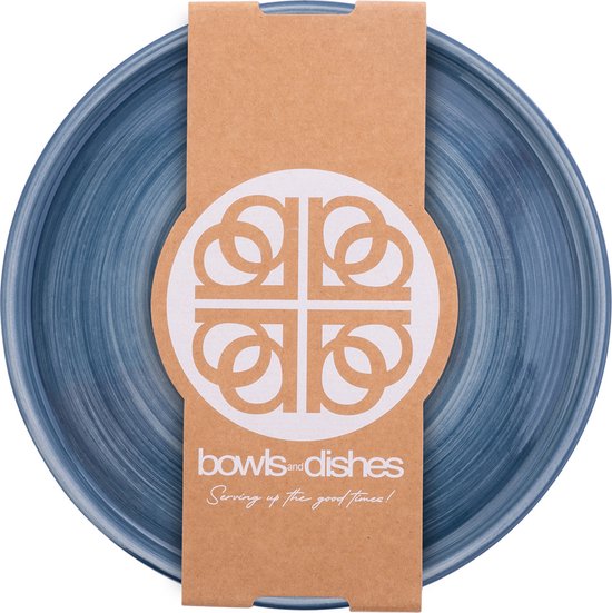 Assiette Mano 28 centimètres Ø - Bleu-Gris