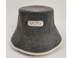 Groene Berg Sauna Hoed - Sauna Muts - Sauna Hoedje Vilt - Sauna Accessoires - Saunahoed Haarbescherming Tegen Hitte - Saunamuts Voor Dames en Heren - Zweeds Saunahoedje