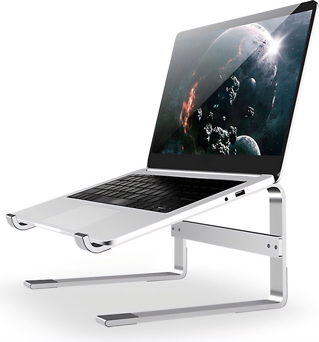 Vannons - Laptop standaard - Laptopstandaard - Universeel tot 17 inch - Aluminium