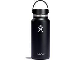 Hydro Flask Wide Mouth Flex Cap Drinkfles (946 ml) - Zwart