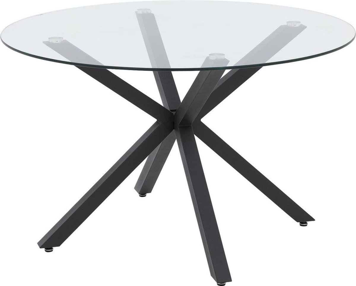 Goossens Imagine Eettafel - Glas - 119 x 76 x 119 cm - Rond