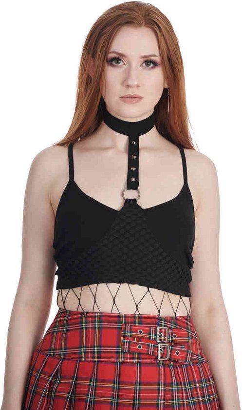 Banned - Blazed Crop top - 2XL - Zwart