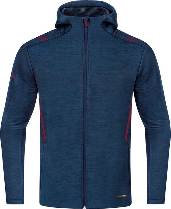 Jako Challenge Hooded Leisure Vest Hommes - Marine Melange / Chestnut | Taille : L