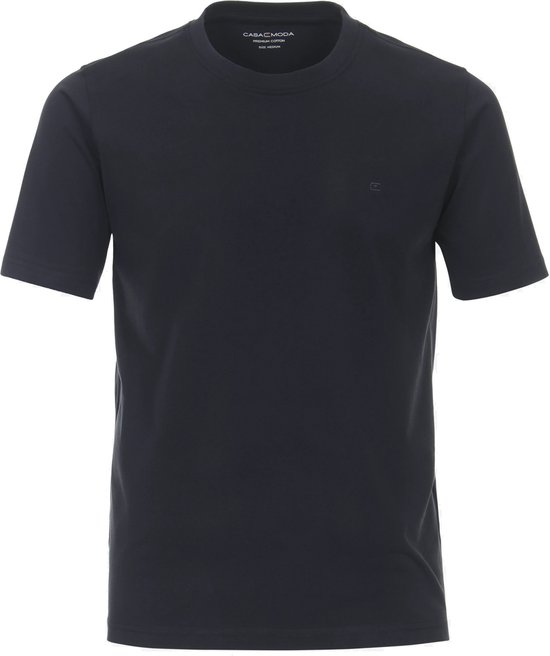 CASA MODA T-shirt - O-neck - marine blauw - Maat: 5XL