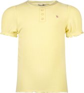 Like Flo F402-5424 Meisjes T-shirt - Soft yellow - Maat 116