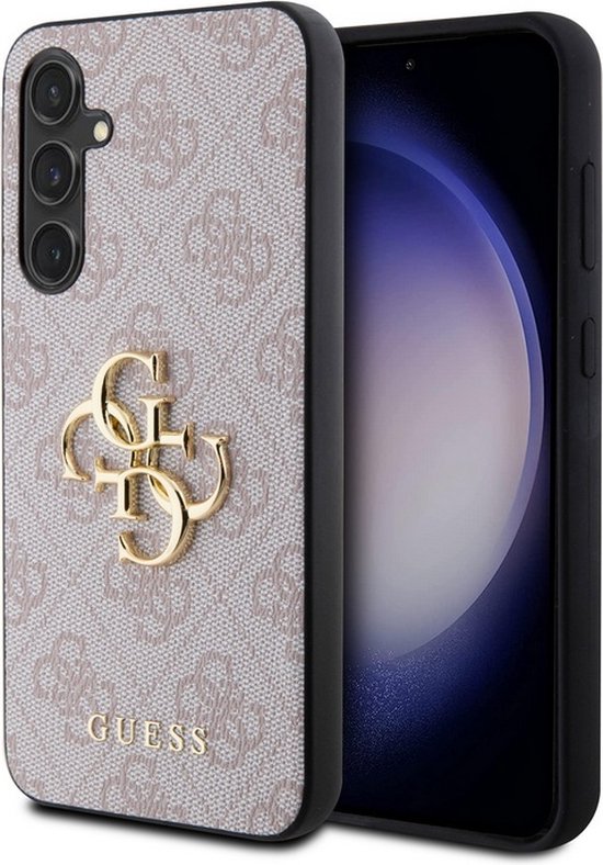 Guess 4G Metal Logo Back Case - Geschikt voor Samsung Galaxy S23 FE (S711) - Roze