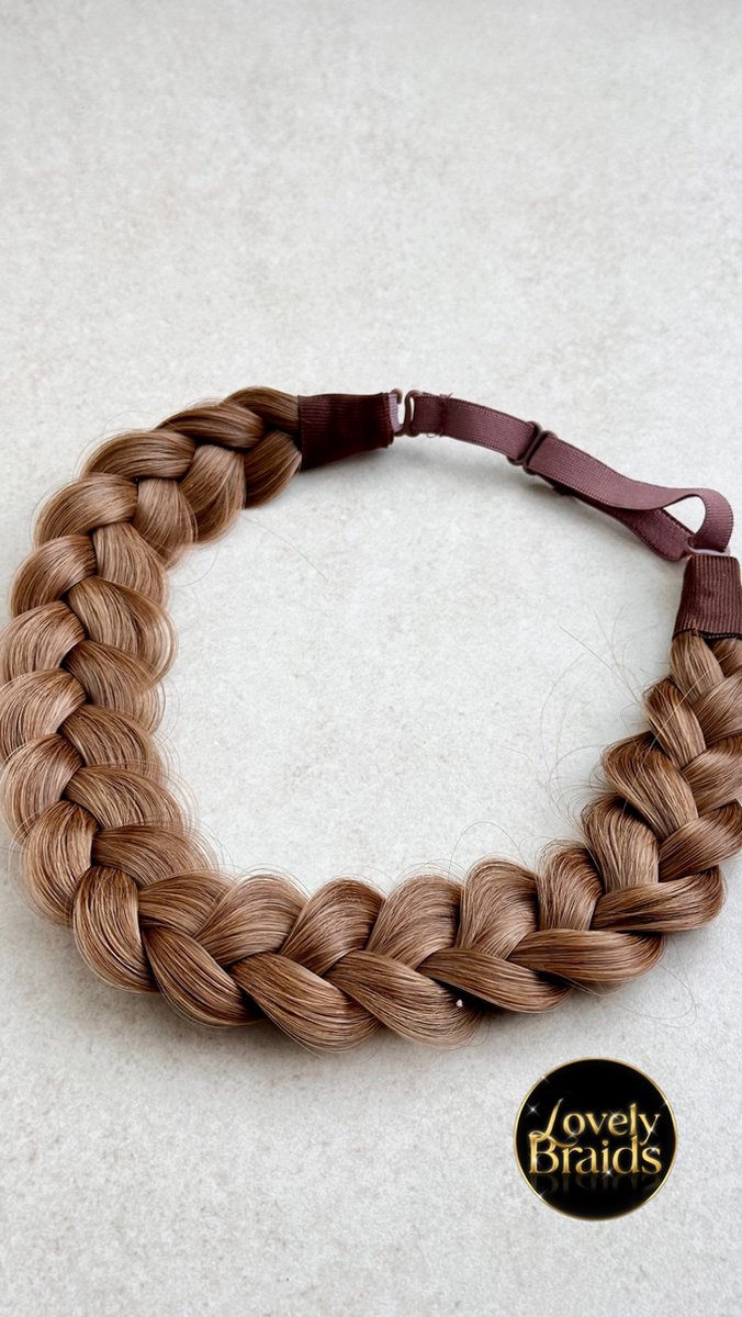 Lovely braids - hazelnut blonde - gevlochten haarband - vlecht haarband - haarband vlecht