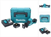 Makita DJR 189 RG1J Accu Reciprozaag 18 V Brushless + 1x accu 6.0 Ah + lader + Makpac