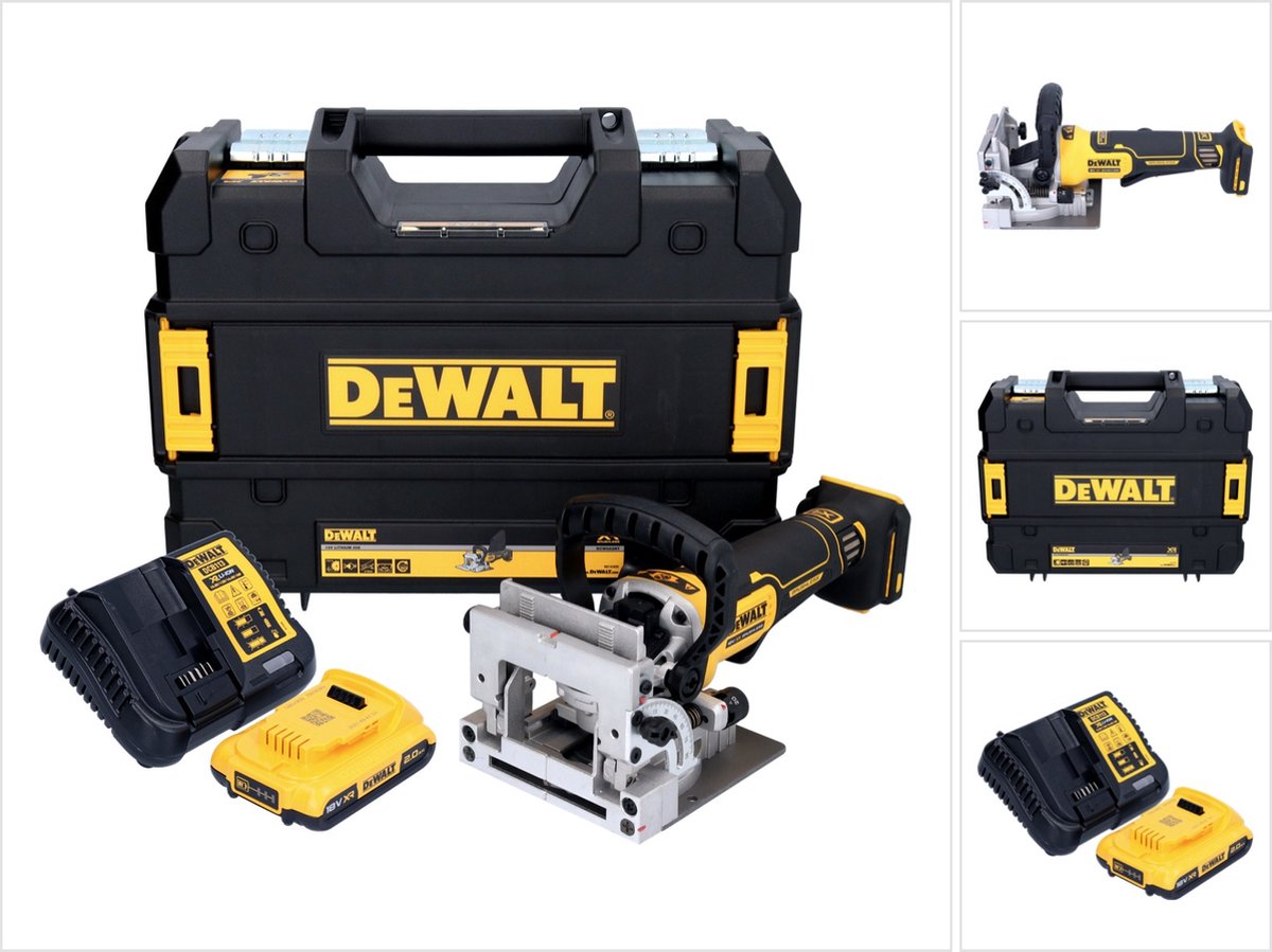 DeWalt DCW 682 D1T accu platte deuvelfrees 18 V 102 x 20 mm borstelloos + 1x accu 2.0 Ah + lader + TSTAK