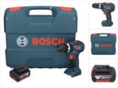 Bosch GSB 18V-55 Professionele accu klopboormachine 18 V 55 Nm borstelloos + 1x oplaadbare accu 5.0 Ah + koffer - zonder oplader