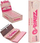 G-Rollz Lightly Dyed Pink - 50 KS Slim Papers + Tips - 1 Stuk