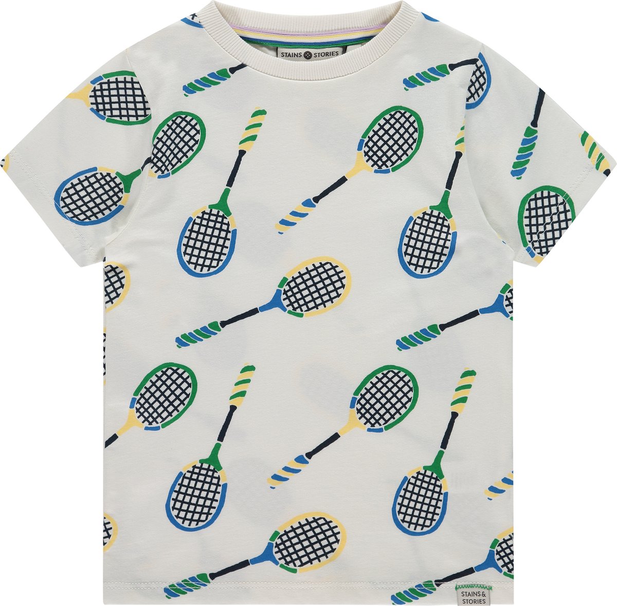 Stains and Stories boys t-shirt short sleeve Jongens T-shirt - cloud - Maat 92