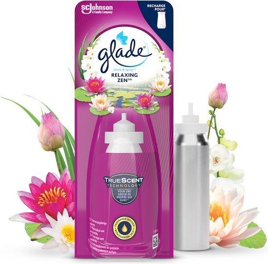 Glade Sense & Spray Relaxing Zen navullingen - Luchtverfrissers - 8 x 18ML - Glade