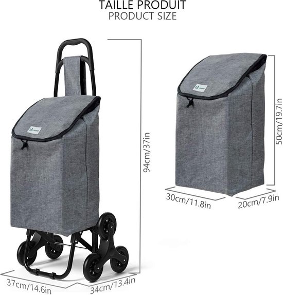 WEECO Grote boodschappenmand van wilgentenen in wit - boodschappentrolley - transportmand met wielen, marktwagen, houten mand, winkelwagen van wilgentenen, grote trolley voor haardhout, 93 x 50 x 48