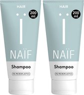 Naïf - Voedende Shampoo Voordeelset - 2x200ml - met Natuurlijke Ingrediënten