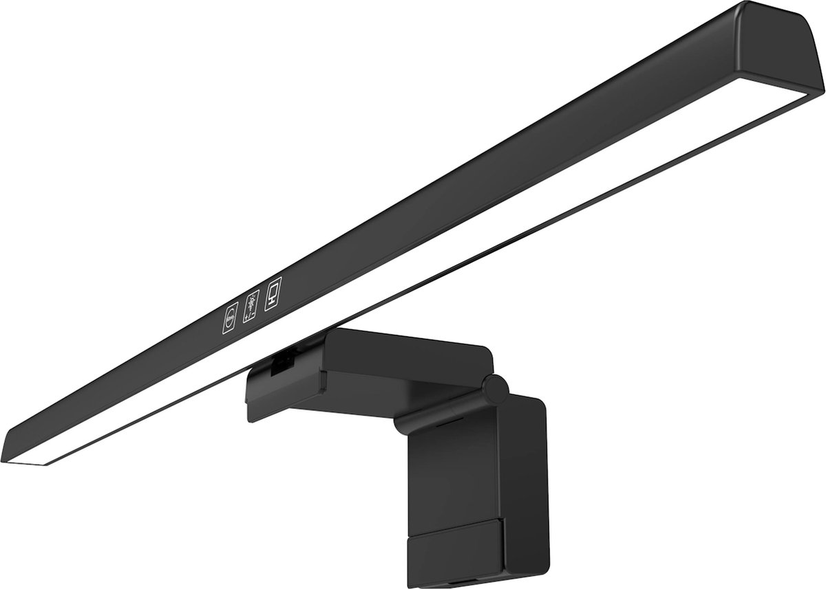 AniTech Bureaulamp - Monitor Lamp - Bureaulamp LED Dimbaar - Bureaulamp Zwart - Tafellamp - Ledlamp - Hobbylamp - Monitor Verlichting - Nederlandse Handleiding