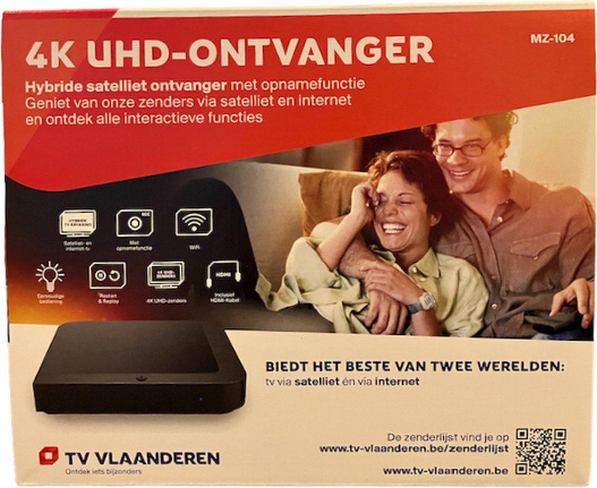 Tv Vlaanderen mz104 4K met ingebouwde smartcard - TV Vlaanderen