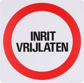 Aanduidingsbord Z161 Inrit Vrijlaten