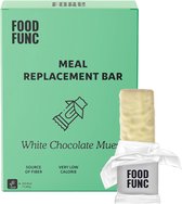 Foodfunc | Meal Replacement Bar | White Chocolate Muesli | 7 x 60 gram | No Junk Just Func