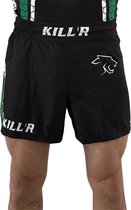 MMA Shorts - MMA kleding - Vechtsport broek - Sport broekje Zwart Groen