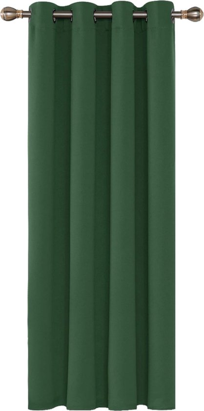 Melodieux Gordijnen voor woonkamer, wit, gordijnen met haken voor rail, 225 x 137 cm (h x b), 2-delige set