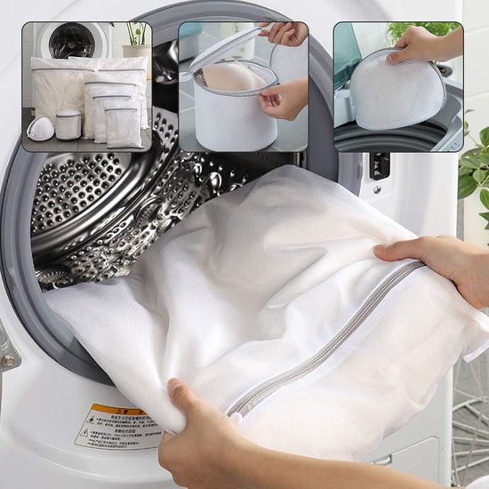 6-pack Wasnet, Gaas Waszak Met Trekkoord, Waszak Voor Wasmachine Duurzaam Gaaswasnet Met Trekkoord Wasmachine Wit 6-pack Wasnet, Gaas Waszak Met Trekkoord, Waszak Voor Wasmachine Duurzaam Gaaswasnet Met Trekkoord Wasmachine Wit