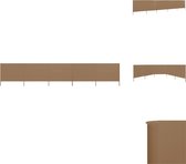 vidaXL Paravent pliable - 600x160 cm - Tissu non tissé - Poteaux en bois - Paravent (tente)