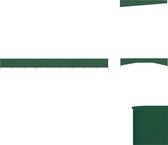 vidaXL Inklapbaar Windscherm - 1200 x 80 cm - Groen - Nonwoven stof - hout - Windscherm (tent)